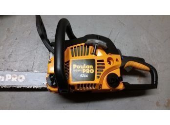 Chain Saw: Poulan Pro, Mod 42CC