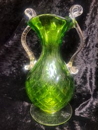 Green Murano Vase