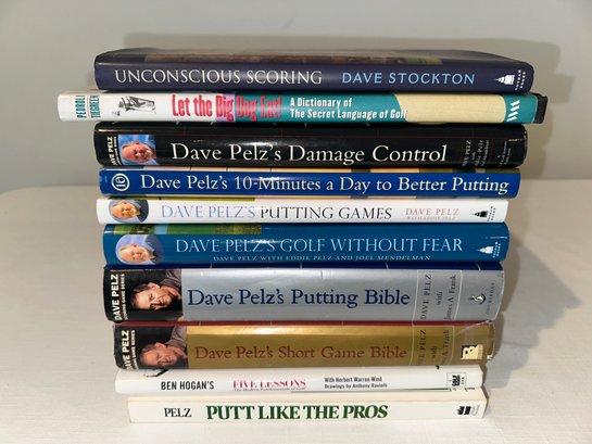Assorted Golf Books Including Pelz And Hogan