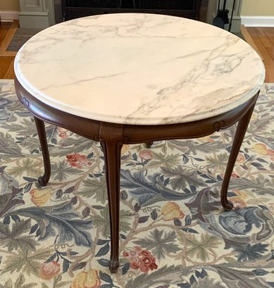 Large Round Marble Top Table