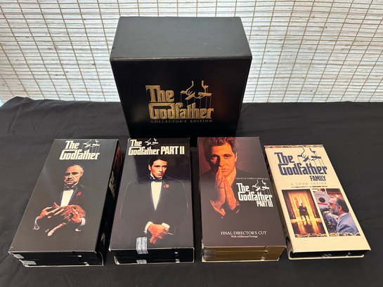 The Godfather Collectors Edition Of 4 VHS Tapes