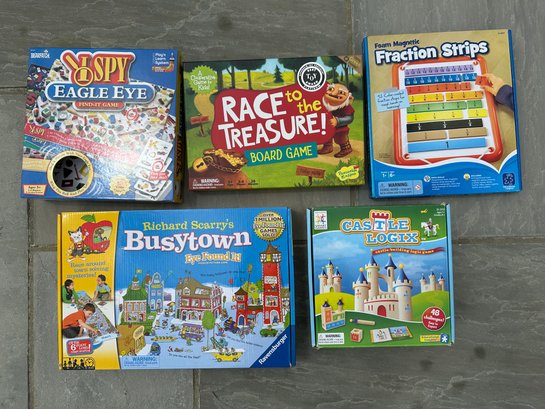 Lot Of 5 Logic Games Including Busytown