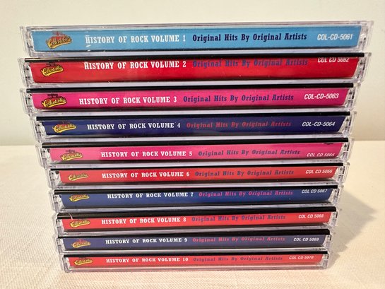 Set Of 10 History Of Rock CDs