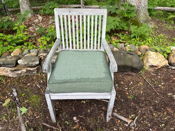 A Frontgate Teak Patio Chair