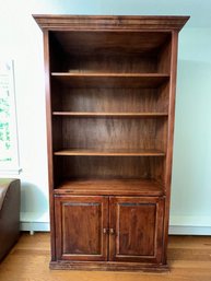 A Tall Cherry Bookcase Wall Unit