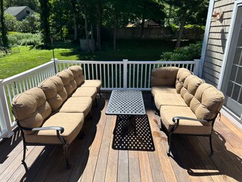 A Luxurious Large Three Piece Patio Lounge Set