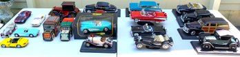 Lot Of 21 Vintage Collectible Large Scale Die Cast And Plastic Cars