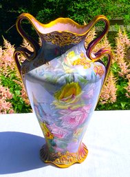 A Royal Bonn Germany Porcelain Vase With Handles