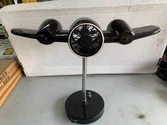 Very Cool Airplane Desk Lamp W/ Fan