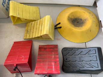 Lot Of Assorted Chock Blocks RV Or Plane