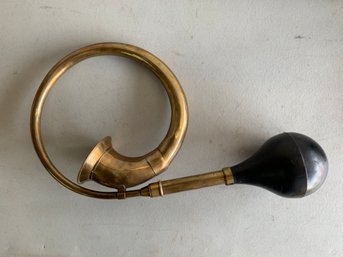 Vtg Brass Car / Truck Horn Circa 1920s