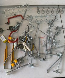 Peg Board Supplies And Misc Hangers And Hooks