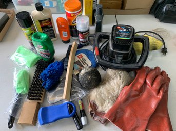 Car Care Lot - Buffer, Products, Brushes, Gloves