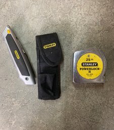 Stanley Utility Knife And Tape Measure