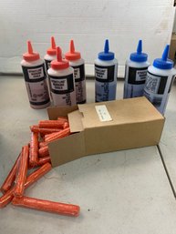 Marking Chalk And Chalk Line Lot