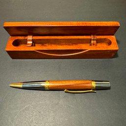 Handcrafted Wooden Twist Ballpoint Pen Made With Wooden Box