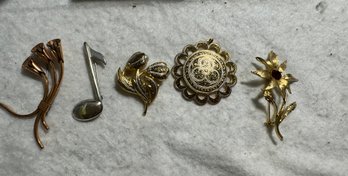 Lot Of Misc Pins, Pendant Dodds, Renoir, Sterling Silver Pin