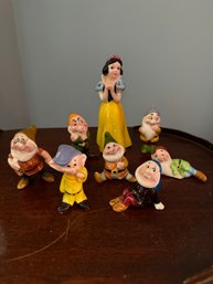 Vintage Snow White And Seven Dwarfs Figurines