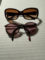 Vintage Oscar De La Renta Sunglasses/ Smaller Pair Of Vintage LAM'Y Adorable Frame Sunglasses