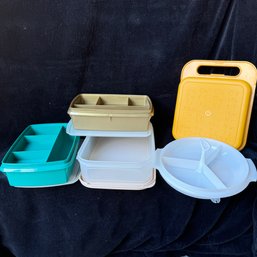 Vtg Tupperware Serving Pieces - Hors Douvres