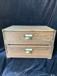 Pair Of Vintage Wood Look Drawers - Stacking