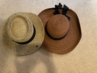 Peter Grimm Seagrass Straw Hat/ Helen Kaminski 100 Raffia Hat