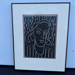 Original Lithograph Engraving Homage To Matisse