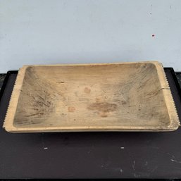 Antique Wooden Dough Bowl