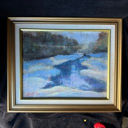 Original Pastel SOLITUDE Maine Artist Judith Beatrice Jenkins Totman