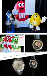 M&m Collectible Dispensers, Signs & Watches