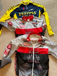 Lot Of 8 Bicycle Racing Jerseys Specialized, Scotland,