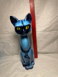 RARE HUGE 18' Vintage Arnart BLUE SIAMESE CAT Ceramic FIGURINE