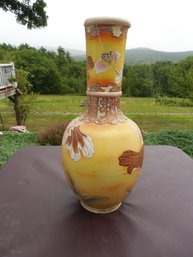 Antique Satsuma Vase In Need Of Restoration