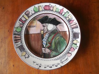 Royal Doulton Doctor Plate. Has Crazing, But No Chips Or Cracks. 10  Wide.