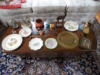 Miscellaneous Lot Of Glass, China, And Decorative Pieces.