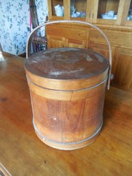 Vintage Firkin  Primitive Wooden Firkin