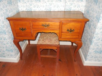 Vintage Dressing Table With Stool