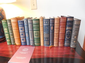 Leather Bound Franklin Library - Lot Of 14 Books