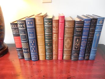 Leather Bound Franklin Library - Lot Of 12 Books