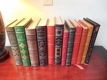 Leather Bound Franklin Library - Lot Of 12 Books