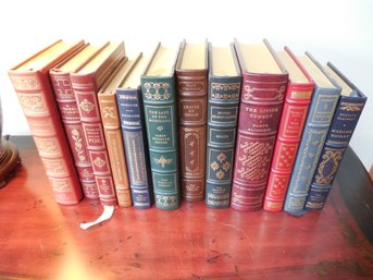 Leather Bound Franklin Library - Lot Of 12 Books