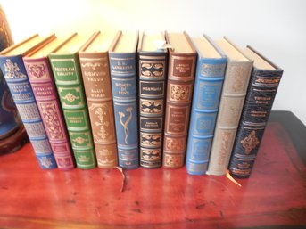 Leather Bound Franklin Library - Lot Of 10 Books