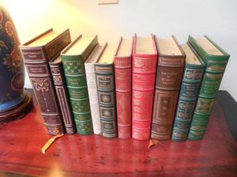 Leather Bound Franklin Library - Lot Of 10 Books