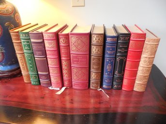 Leather Bound Franklin Library - Lot Of 11 Books