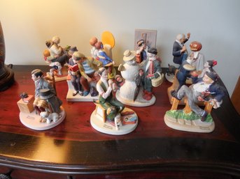 Lot Of Norman Rockwell Figurines  The Danbury Mint  10 Figurines In Total