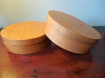 Lot Of 2 Pantry Boxes  Marked Old Time Woodware Fryes Measure Mill   Wilton, NH  2 Boxes Total In Lot