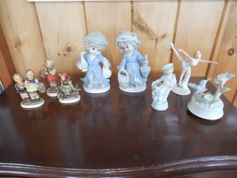 Lot Of Porcelain Figurines  Figurines Including Hummels, 2 Larger Figurines Marked KPM