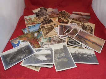 Postcard Lot  Many Religious-themed, Landscapes, Postcardsof Ruins, Structures Around The Globe. Reims In Rui