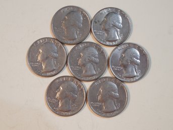 Lot Of 7 Bicentennial Quarters