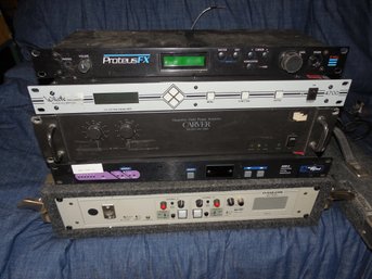 Large Lot Of Rack Mount Music Studio Equipment, Processors, Carver Amp